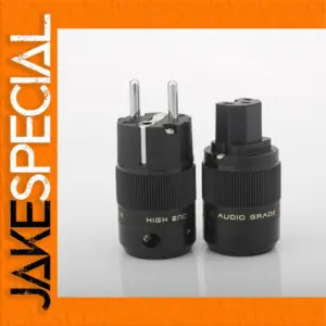 High-End Rhodium-Plated Audio Power Connectors