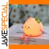 Peach-Shaped Silicone Night Light with RGB Colors