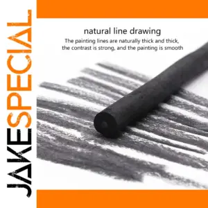 Set of 8 Black Willow Charcoal Pencils