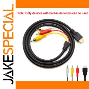 HDMI to 3RCA Signal Transmitter Cable 1.5m
