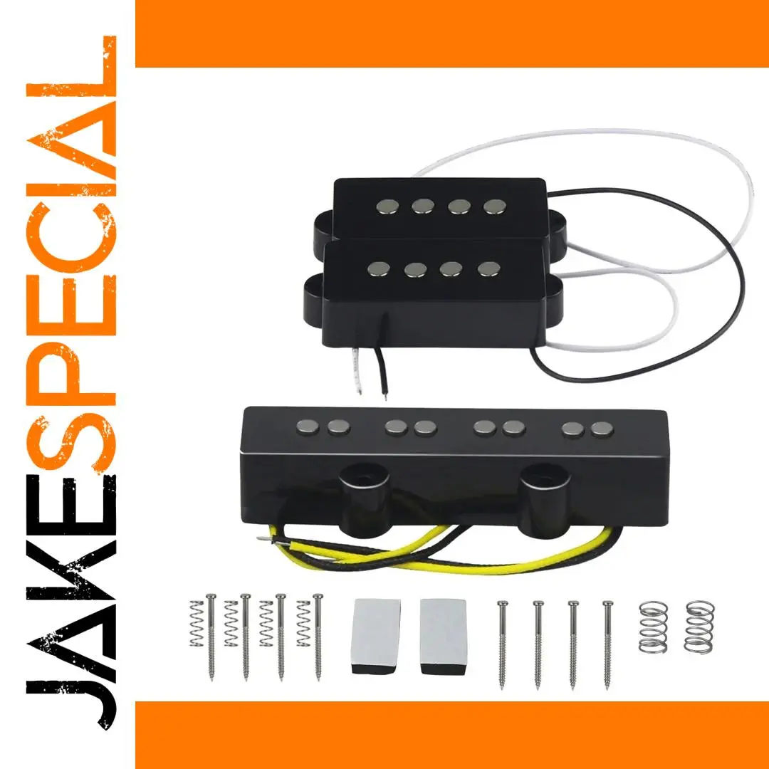 Alnico 5 PB & JB Bass Pickups Set for 4-String Guitars 1 Alnico 5 PB & JB Bass Pickups Set for 4-String Guitars