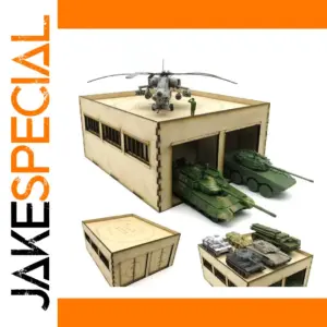WWII Military Warehouse Model Kit Set