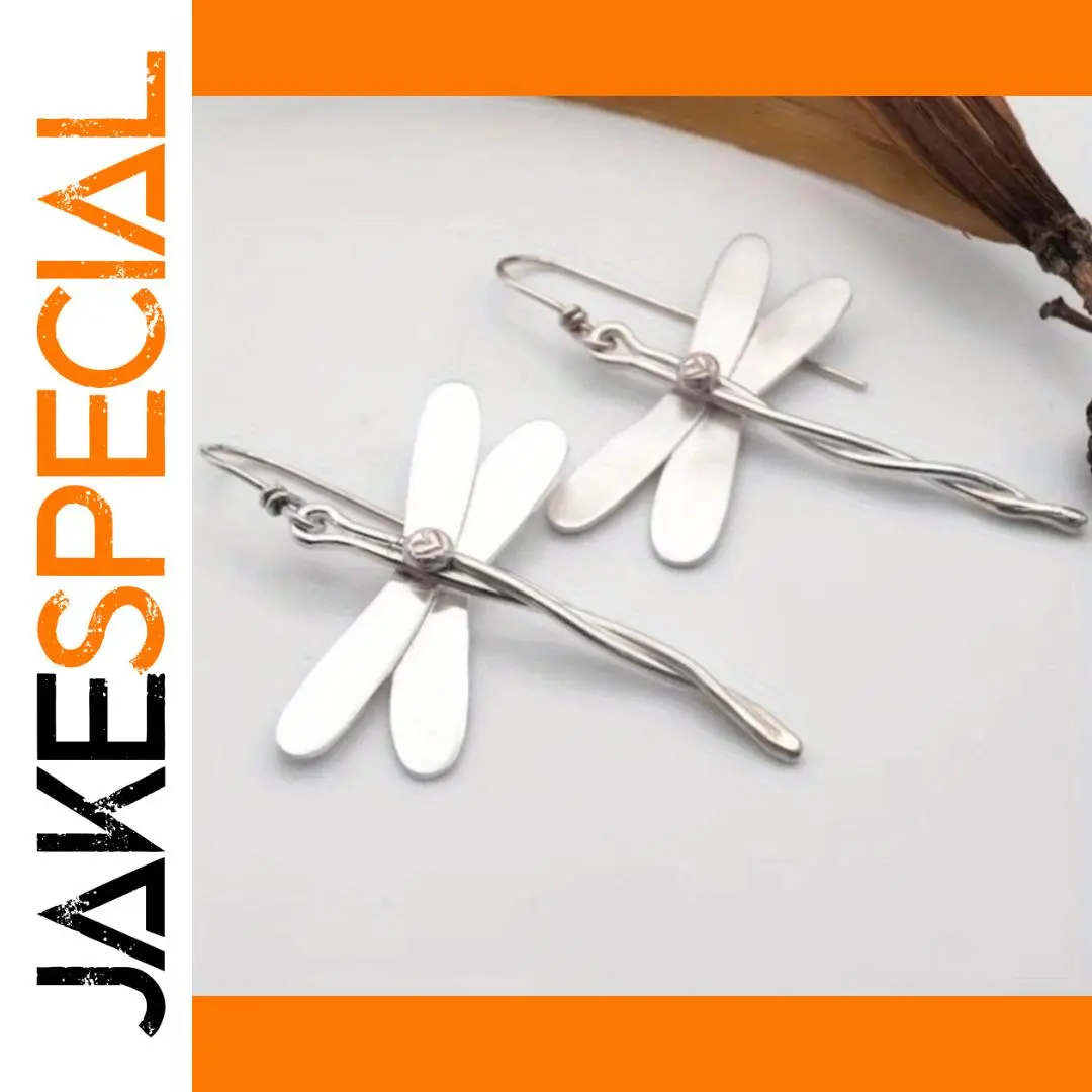 Vintage Silver Dragonfly Earrings for Women 1 Vintage Silver Dragonfly Earrings for Women