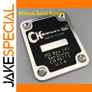 Charvel Guitar Neck Plate with Polished Silver Finish