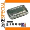 Transparent USB 2.0 Card Reader with 6 Slots