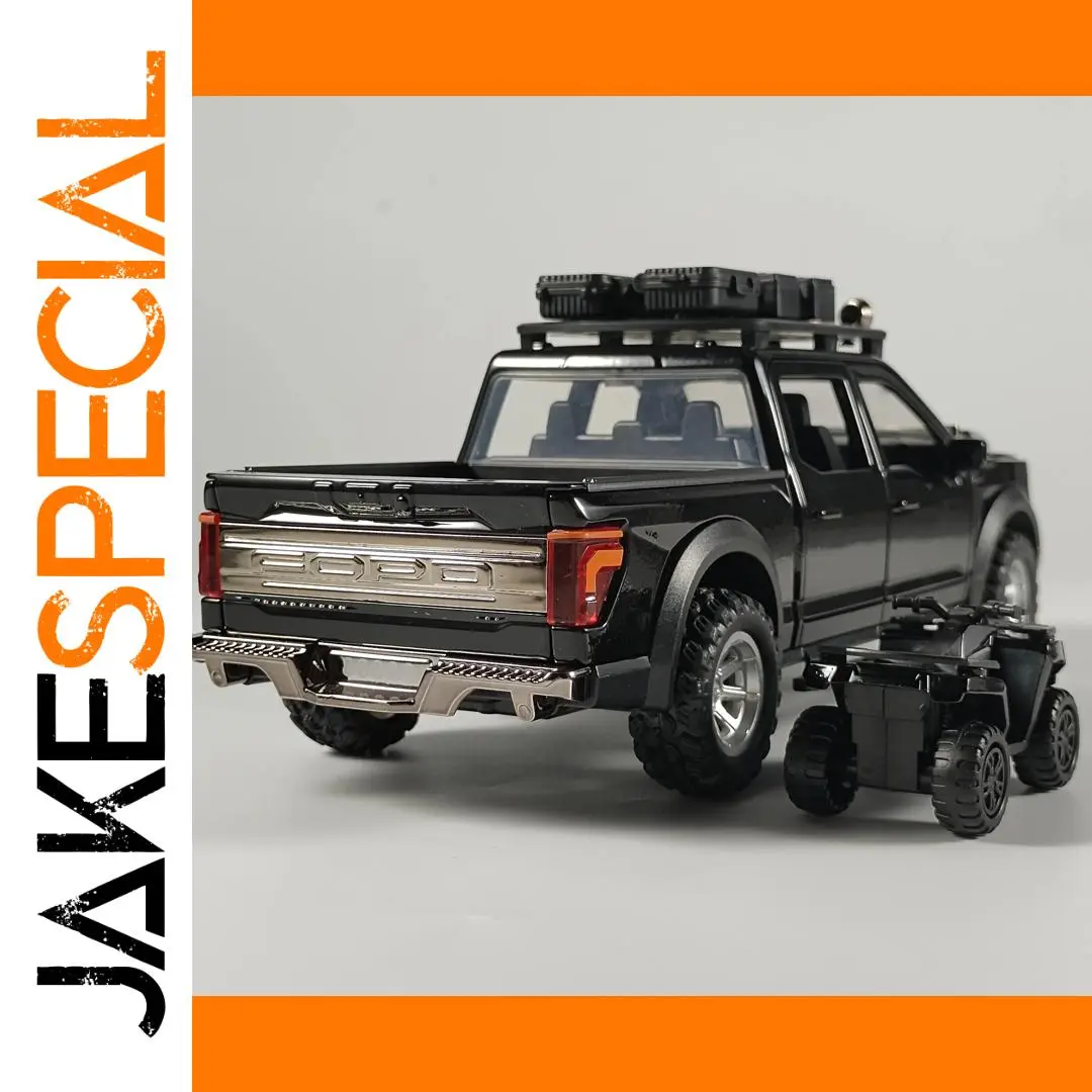 Rugged Black Ford F150 Off-Road Diecast Model 1 Rugged Black Ford F150 Off-Road Diecast Model
