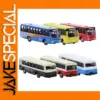 Set of Six N Scale Miniature Bus Models
