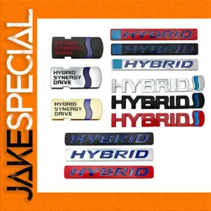 Hybrid Car Emblem Collection with 3D Metal Design