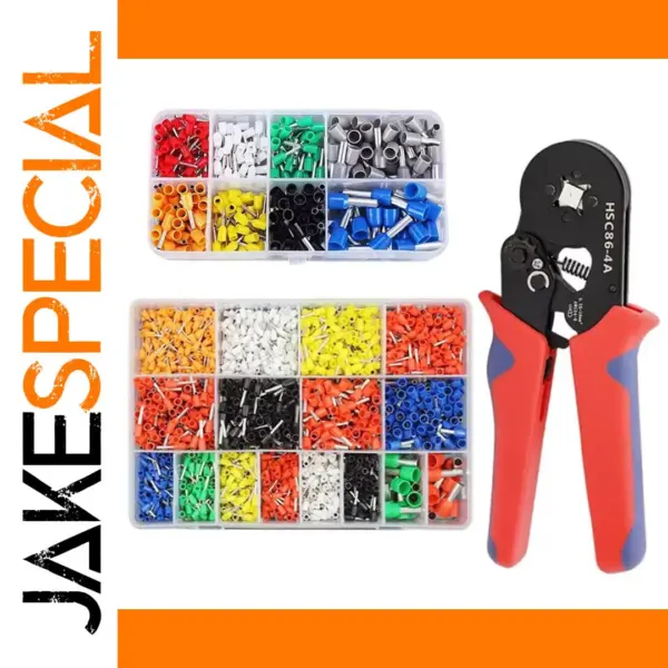 VE Tubular Crimping Terminal Set for Electrical Wiring | JakeSpecial