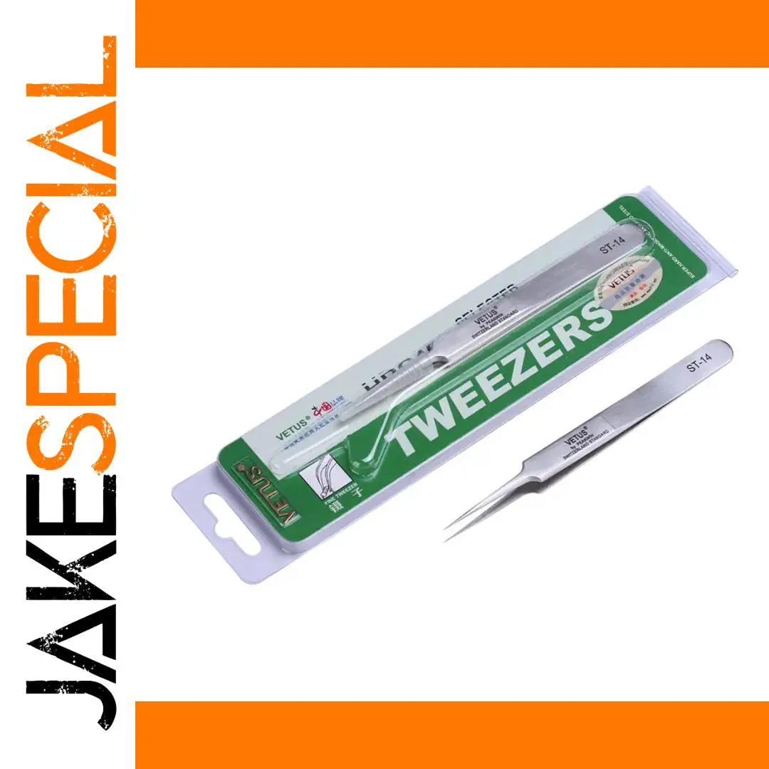 Vetus ST-14 Stainless Steel Precision Tweezers 1 Vetus ST-14 Stainless Steel Precision Tweezers