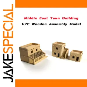 Middle East Town Scene Wooden Model Kit