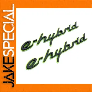 E-Hybrid Vehicle Emblem Badge 3D Design