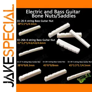 Genuine Bone Bass Nut and Saddle Set