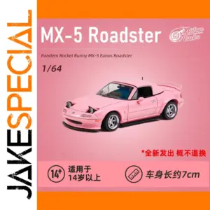 Vibrant Pink 1:64 Mazda MX-5 Miata Diecast Model