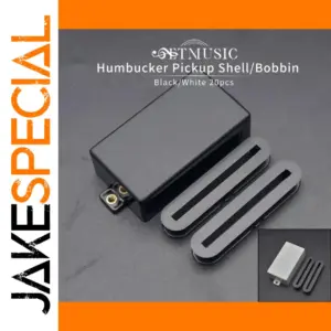 Set of 20 Black or White Pickup Shells for Guitar