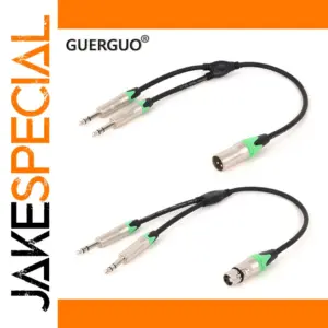 Dual XLR to 6.35mm Audio Splitter Cable
