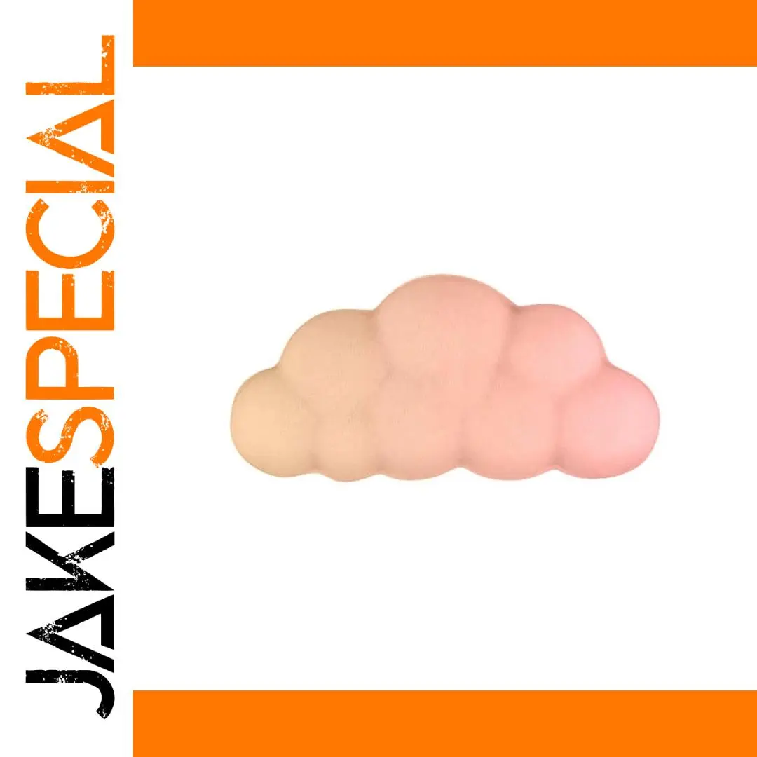 Rainbow Cloud-Shaped Mouse Pad with Wrist Support 1 Rainbow Cloud-Shaped Mouse Pad with Wrist Support