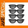 4-Pack Polarized Passive 3D Glasses for TVs