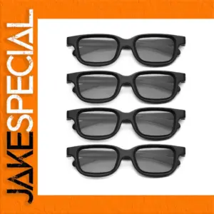 4-Pack Polarized Passive 3D Glasses for TVs