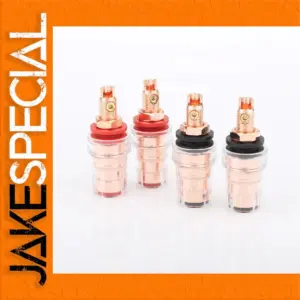 High-Grade Copper Speaker Binding Posts Set