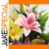 Artificial Lily Branch Decor with 15cm Open Flower