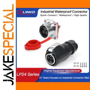 Industrial Waterproof Connector M24 35A IP68