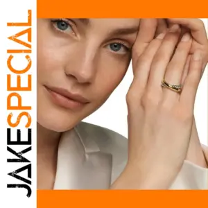 Modern Stainless Steel Gold and Silver Stackable Ring