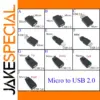 Black USB 2.0 90° Angled Adapter for Micro USB Devices
