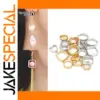 Two-Hole Beads for Jewelry Crafting - 50 pcs