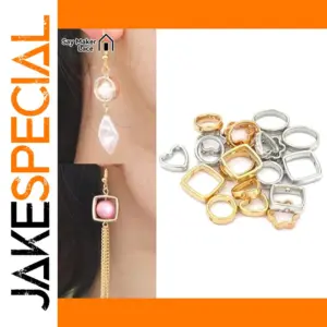 Two-Hole Beads for Jewelry Crafting - 50 pcs