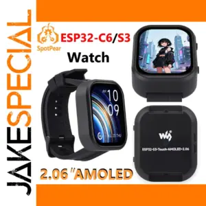 ESP32-S3R8 Wearable Development Board with AMOLED Display