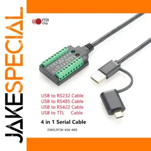 FTDI USB Serial Cable RS232/RS485/RS422/TTL 1m