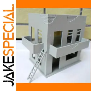 Damaged Military Building Model 1:72 & 1:50 Scales