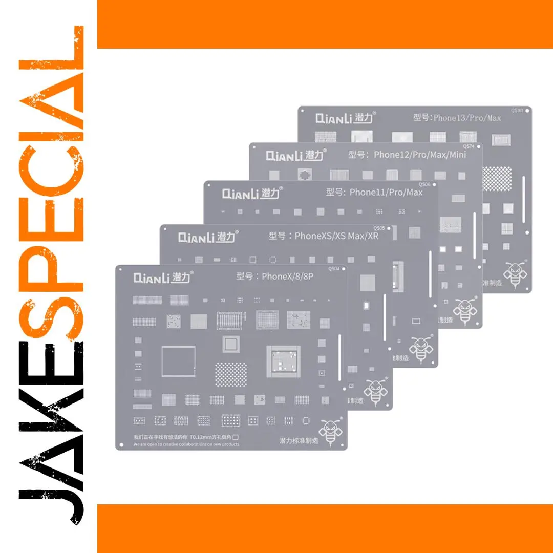 iPhone BGA Reballing Steel Stencil for Repair 1 iPhone BGA Reballing Steel Stencil for Repair