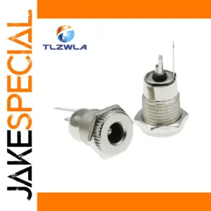 Metal DC Power Jack Connectors Set for Electronics