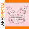 Butterfly Floral Acrylic Plaque for Decor