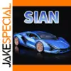 1/18 Blue Lanbor SINA Sports Car Model