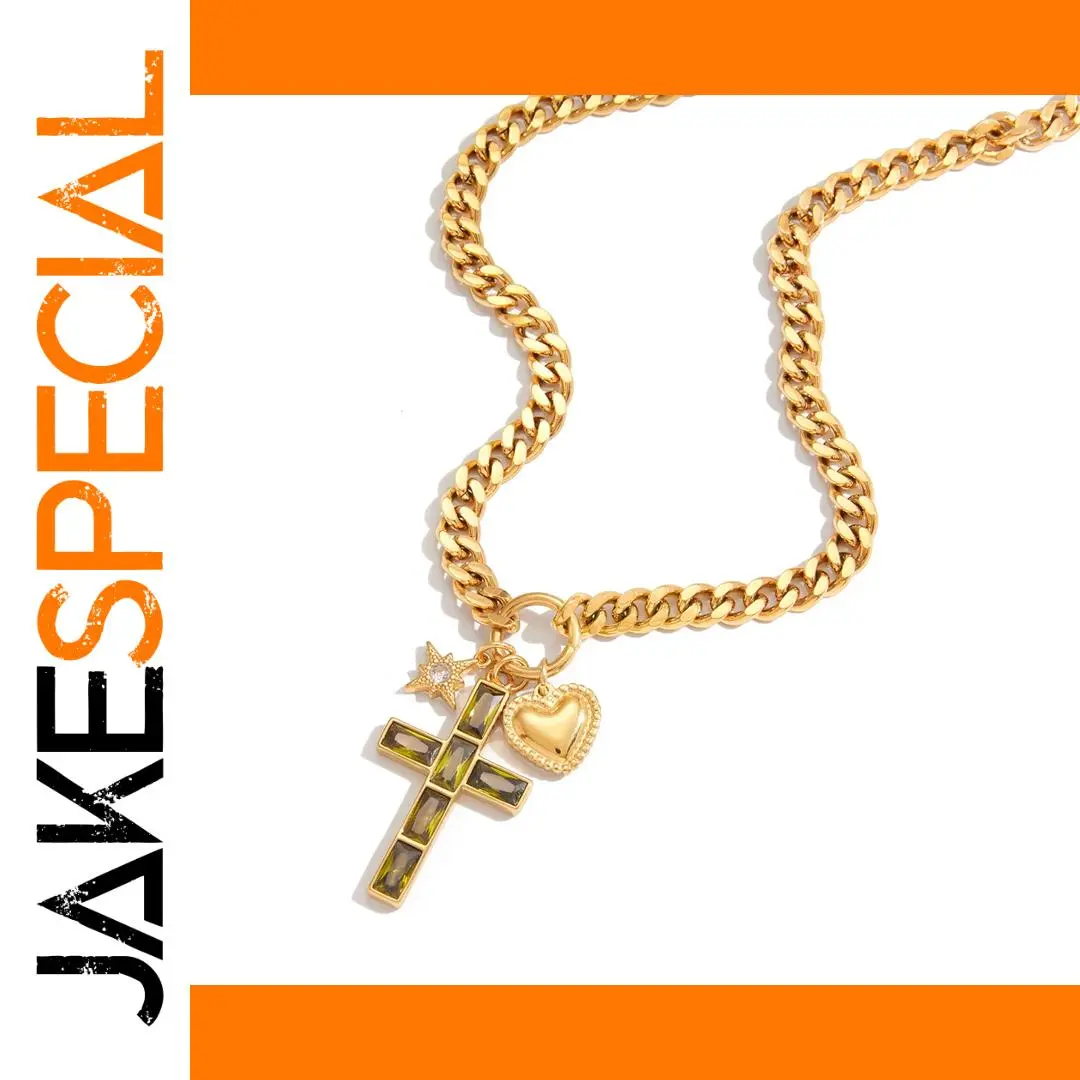 Stainless Steel Cross Pendant Necklace 1 Stainless Steel Cross Pendant Necklace