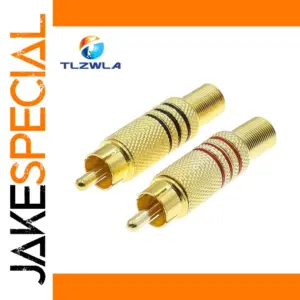 Premium Metal RCA Connectors Set for AV Projects