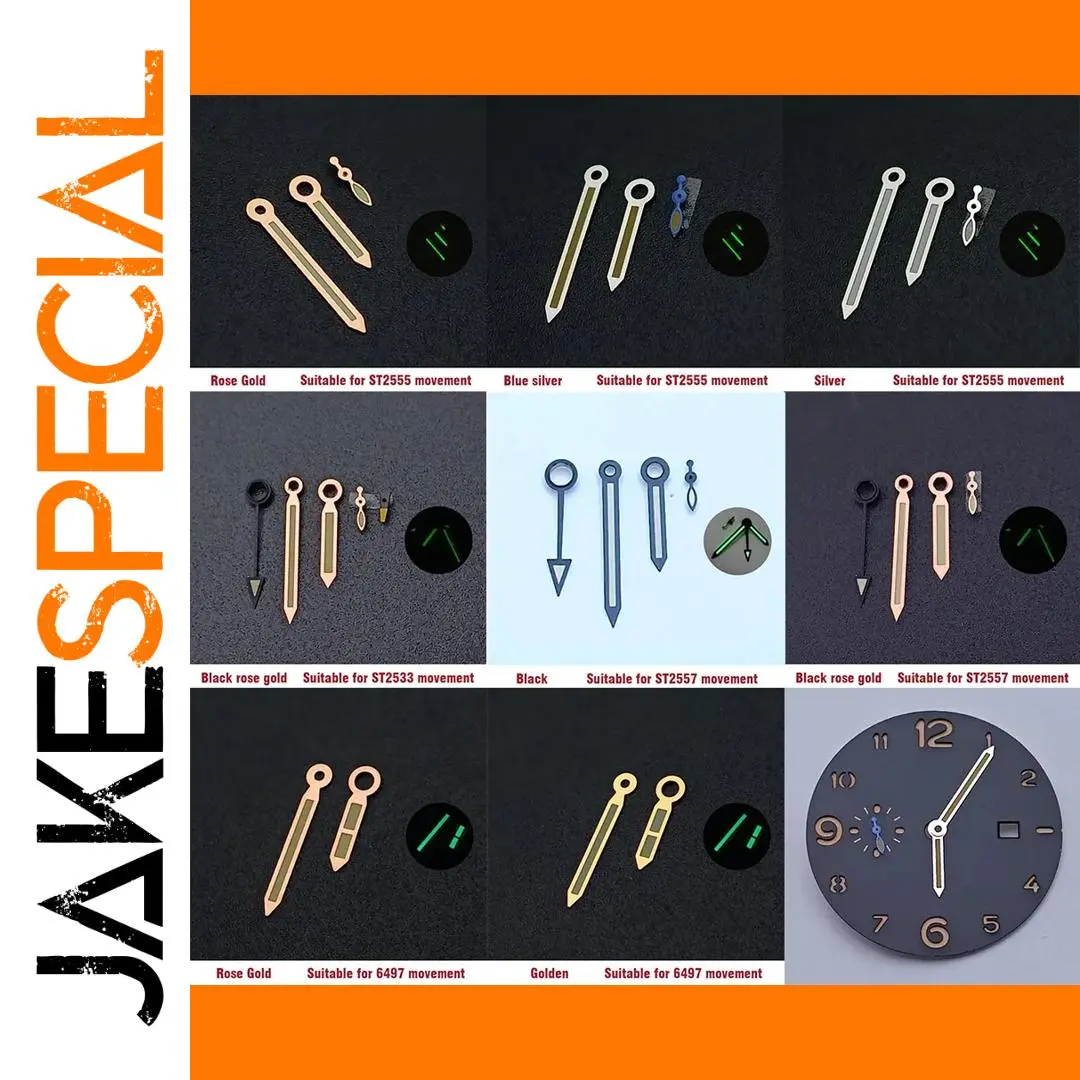 Luminous Watch Hands for ST2557 & ST2533 1 Luminous Watch Hands for ST2557 & ST2533