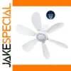 White Mini Ceiling Fan with 7 Blades