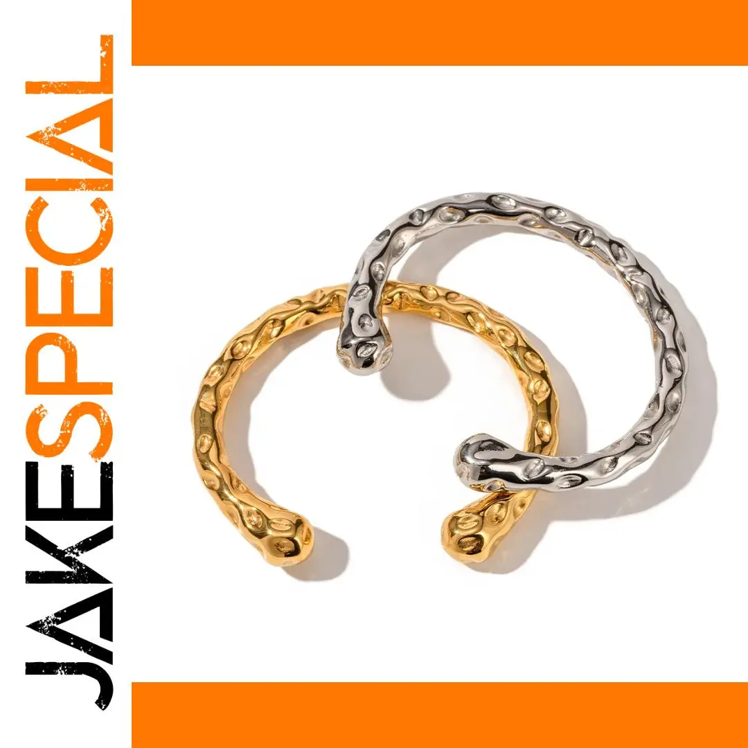 Stainless Steel Textured Cuff Bracelet JDB2306008 1 Stainless Steel Textured Cuff Bracelet JDB2306008