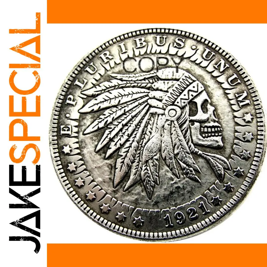 Vintage US Reproduction Coin with Skeleton 1 Vintage US Reproduction Coin with Skeleton