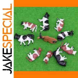 Miniature Farm Cows Set for Dioramas