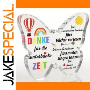 Colorful Butterfly Acrylic Teacher Sign