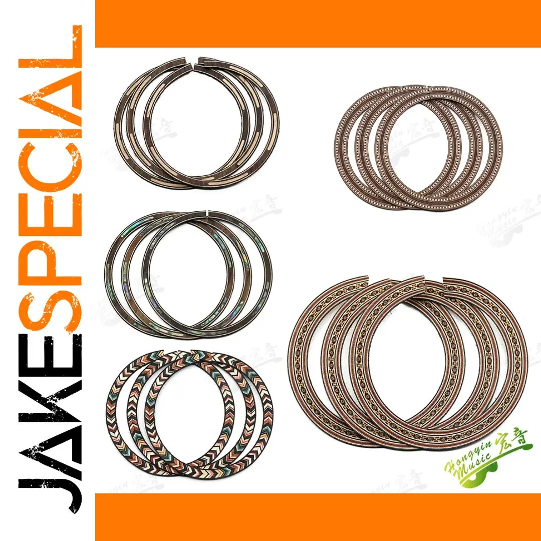 Ukulele Sound Hole Circle with Abalone Mosaic 1 Ukulele Sound Hole Circle with Abalone Mosaic