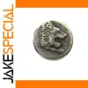 Vintage Greek Coin Replica with Lion's Head