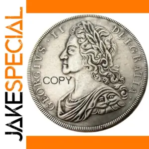 Vintage George II Coin Replica with Nostalgia