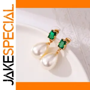Elegant Water Drop Pearl Earrings for Women