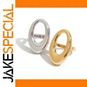 Geometric Stainless Steel Ring for Women